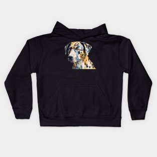 Catahoula Leopard Dog Face Kids Hoodie